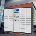 Popular Steel Parcel Delivery Lockers / Intelligent Parcel Lockers With Keys Holder