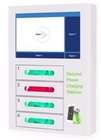 Quick Charge Wall Mounted Cell Phone Charging Lockers Advertising Touch Screen