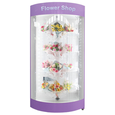 대용량과 현명한 냉각 자동 꽃 자동 판매기 120V
