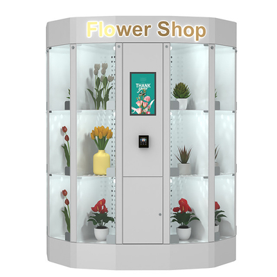 자급식 자동장치 꽃 판매 로커 플라워 샵을 위한 24 시간