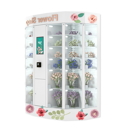 new business ideas flower vending machine locker with cooling system