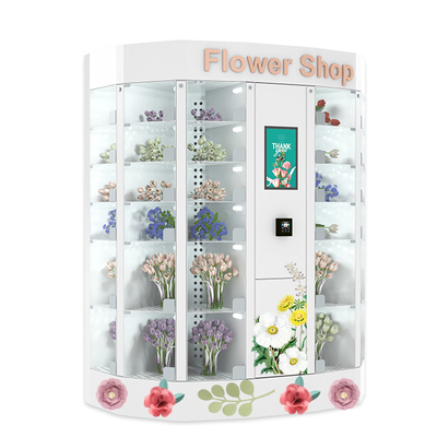 22Inch 대화식 터치 스크린 냉각된 로커와 꽃다발 싱싱한 꽃 자동 판매기