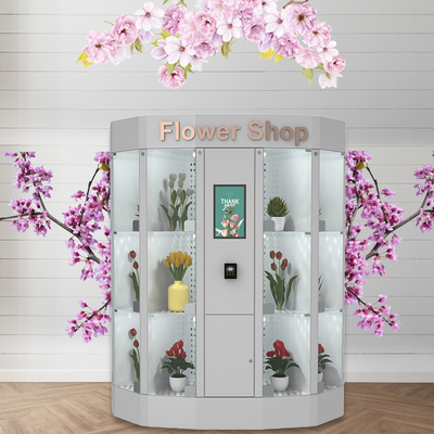 60HZ FCC는 다양한 꽃으로 꽃다발 자동 판매기 18.5 인치를 보호합니다