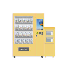 전자공학 각자 서비스 공중을 위한 22 인치 터치스크린을 가진 소형 시장 자동 판매기 음식 음료 판매 간이 건축물