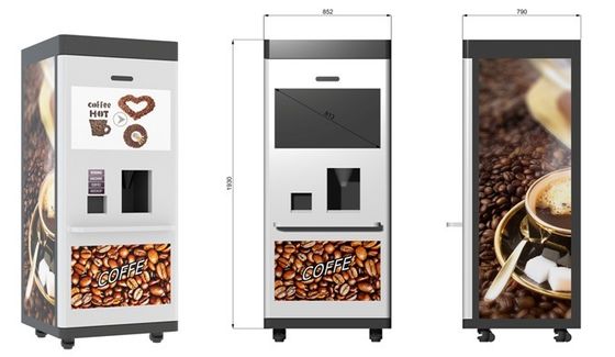 22 인치 터치 스크린 디스플레이와 작은 시장  차 커피 화장용 자동 판매기 로커