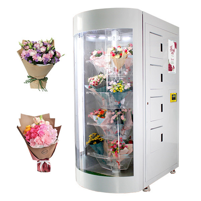 투명한 선반을 가진 360의 교체 분리 꽃 꽃다발 자동 판매기