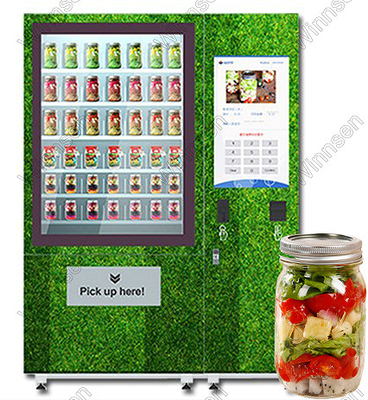 터치 스크린 신용 카드 샐러드 병 자동 판매기
