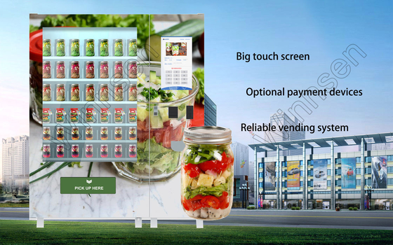 터치 스크린 신용 카드 샐러드 병 자동 판매기