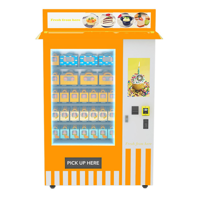 Self Service Belt Conveyor Sandwich Cupcake Fruit Coolant Vending Machine With Lift