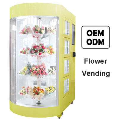 가습기와 24 시간 편의점 꽃 자동 판매기 꽃 매장 공장 설비 OEM ODM