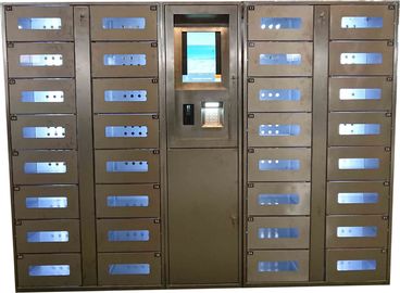 품질  Stainless Steel Vending Locker With LED Lights And Transparent Doors Remote Control Function 공장
