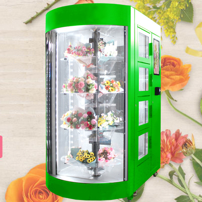 로커 기계 투명 도어 냉동고를 파는 전자동 명주솜 꽃