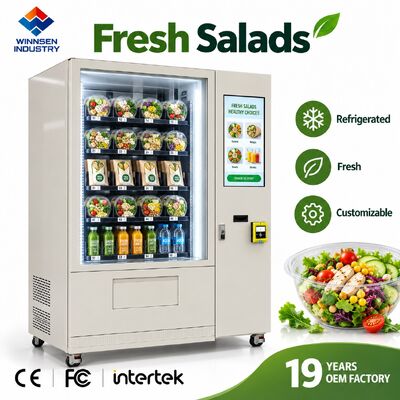품질 Winnsen Salad Vending Machine for Office Building Campus Healthy Lunch Anytime 공장