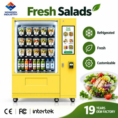 품질 Winnsen Refrigerated Salad Vending Machine with Cloud Platform Remote Management Reports 공장