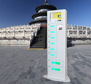 무료 충전 금속 전화 충전소 키오스크 광고 다양한 언어 UI