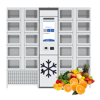 신선한 야채 과일을 판매하는 냉장 터치 자동 판매기 로커