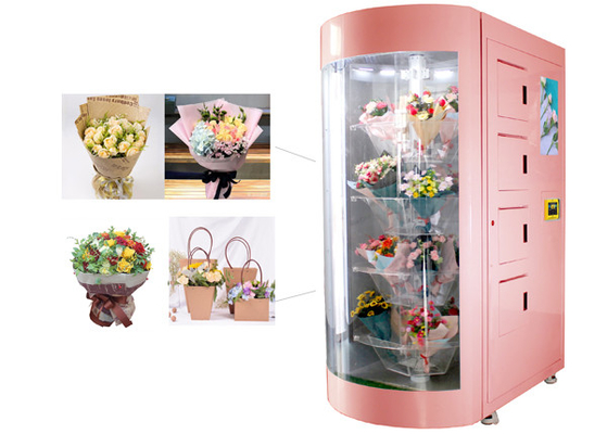 CE FCC 인증서 자동화된 정원 싱싱한 꽃 꽃다발은 냉각 시스템과 가습기와 자동 판매기를 분배합니다